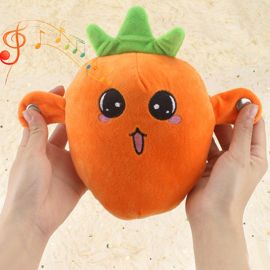 🎁nteractive Fruit Plush Toy | Musical Rhythm & Sensor Beat Doll for Early Years Development | Soft Sensory Companion