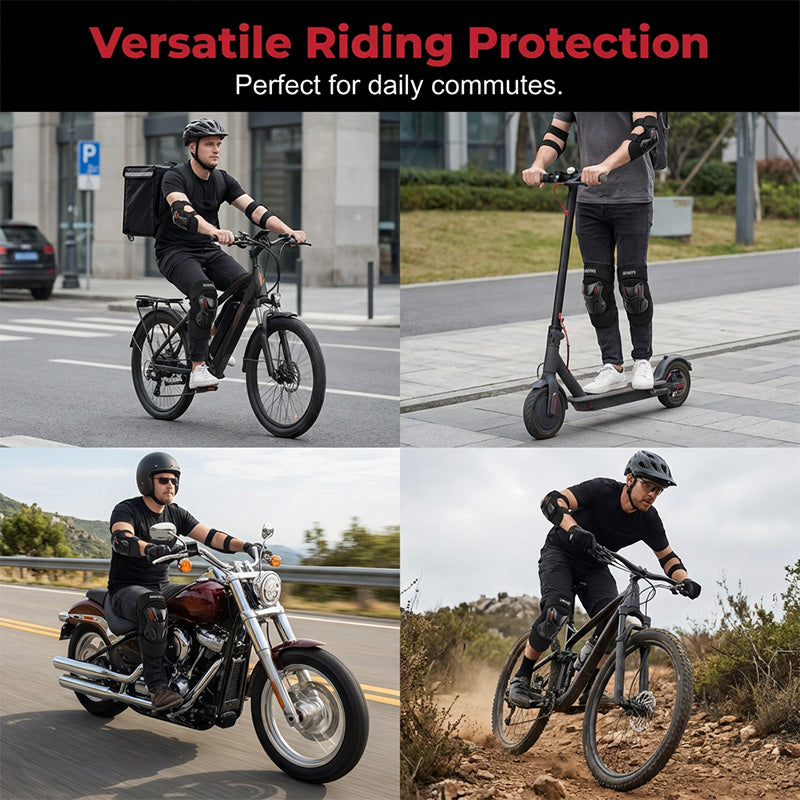 🛡️ LIMITED-TIME 49% OFF! ✨ Motorcycle Knee & Elbow Guard Set – Hard Shell, Articulated, Adjustable 🏍️