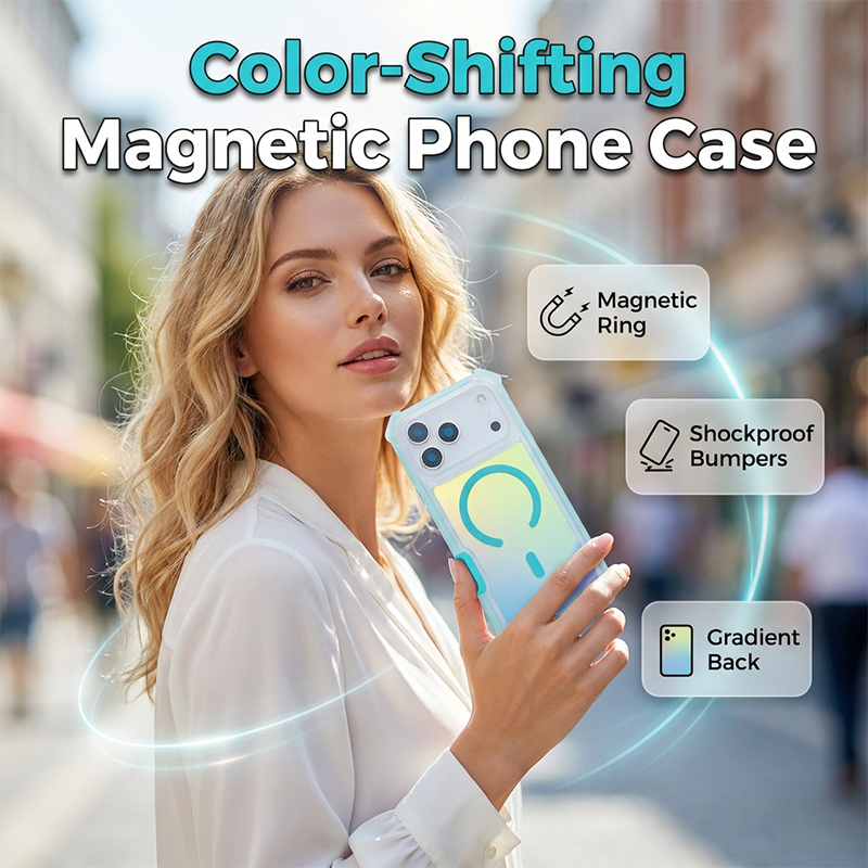 🔥Chameleon Color-Shifting Magnetic Phone Case📱