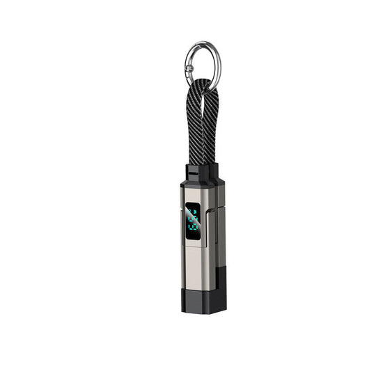 🔥HOT SALE 50% OFF🔥4-in-1 Digital Display Keychain Charging Cable
