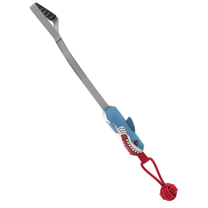 🐾Interactive Shark Dog Tug Toy with Squeaker & Rope Knot