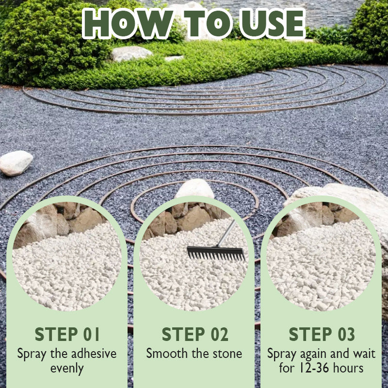 🥳2026 HOT SALE🥳💞50K+ SOLD!🏡💧 50% OFF! Landscaping Adhesive – For mulch, rocks & wood chips. Spray or pour, eco‑friendly. Keeps pathways & flower beds neat. 🌸✅