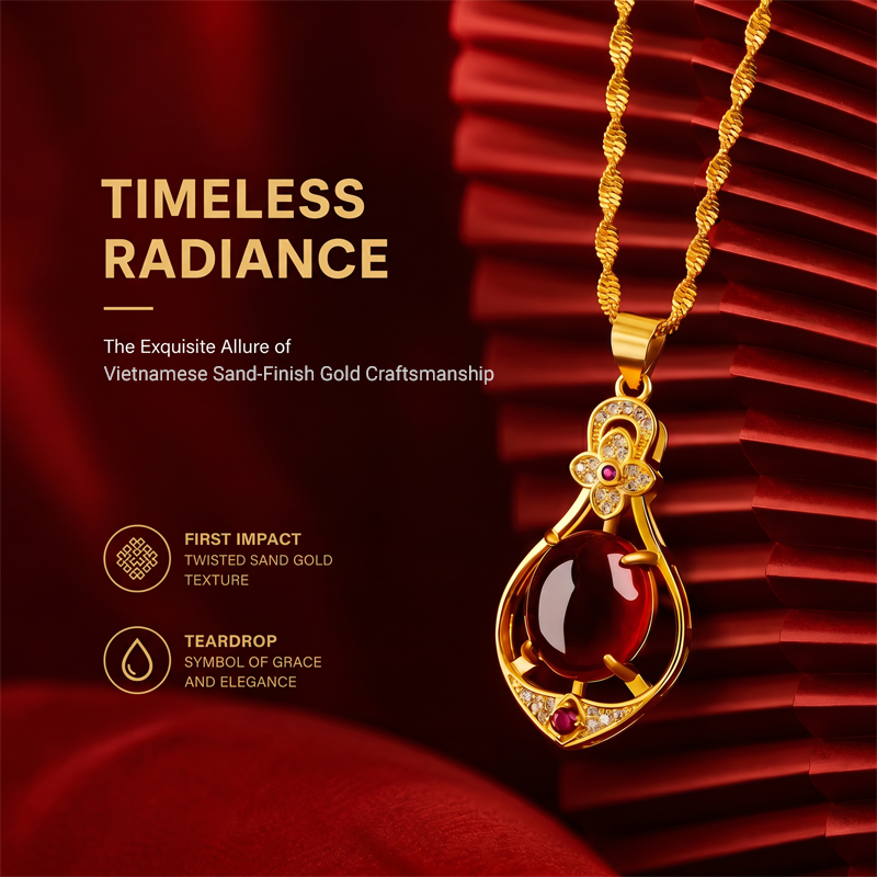 🌸 50% OFF NOW! 🌸Elegant Four-Leaf Clover Teardrop Necklace