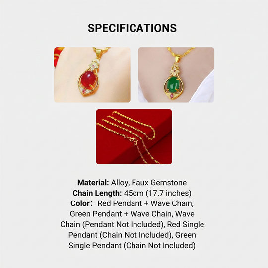 🌸 50% OFF NOW! 🌸Elegant Four-Leaf Clover Teardrop Necklace
