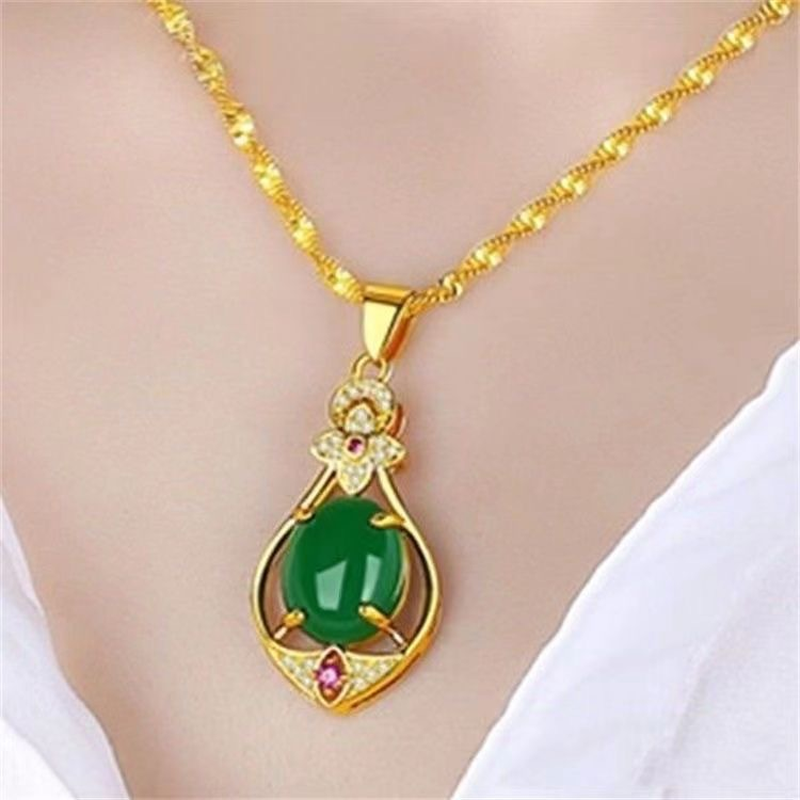 🌸 50% OFF NOW! 🌸Elegant Four-Leaf Clover Teardrop Necklace
