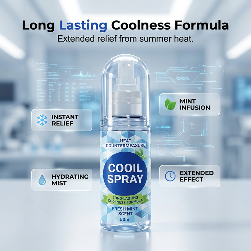 🥳2026 HOT SALE🥳💞50K+ SOLD!❄️💨 50% OFF! Long‑Lasting Cooling Spray – Instant icy blast, minty fresh. Beat the heat in seconds. Perfect for summer days & workouts! 🌞🧊