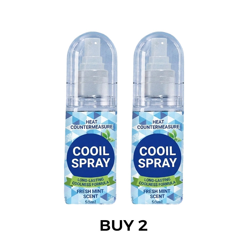 🥳2026 HOT SALE🥳💞50K+ SOLD!❄️💨 50% OFF! Long‑Lasting Cooling Spray – Instant icy blast, minty fresh. Beat the heat in seconds. Perfect for summer days & workouts! 🌞🧊