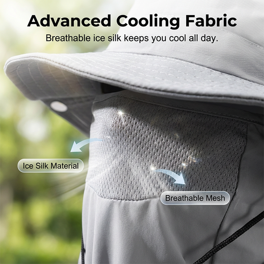 📢📢50% OFF !! ⏰Breathable Fisherman Hat with Detachable Face Mask
