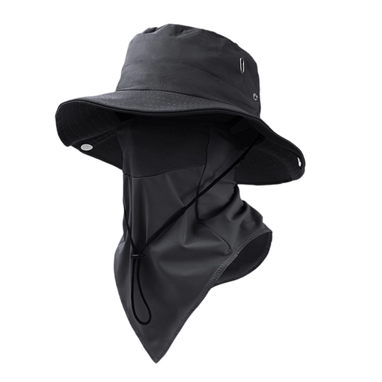 📢📢50% OFF !! ⏰Breathable Fisherman Hat with Detachable Face Mask