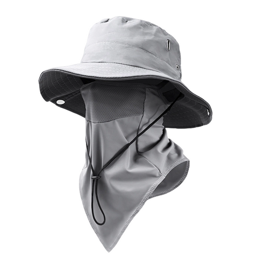 📢📢50% OFF !! ⏰Breathable Fisherman Hat with Detachable Face Mask