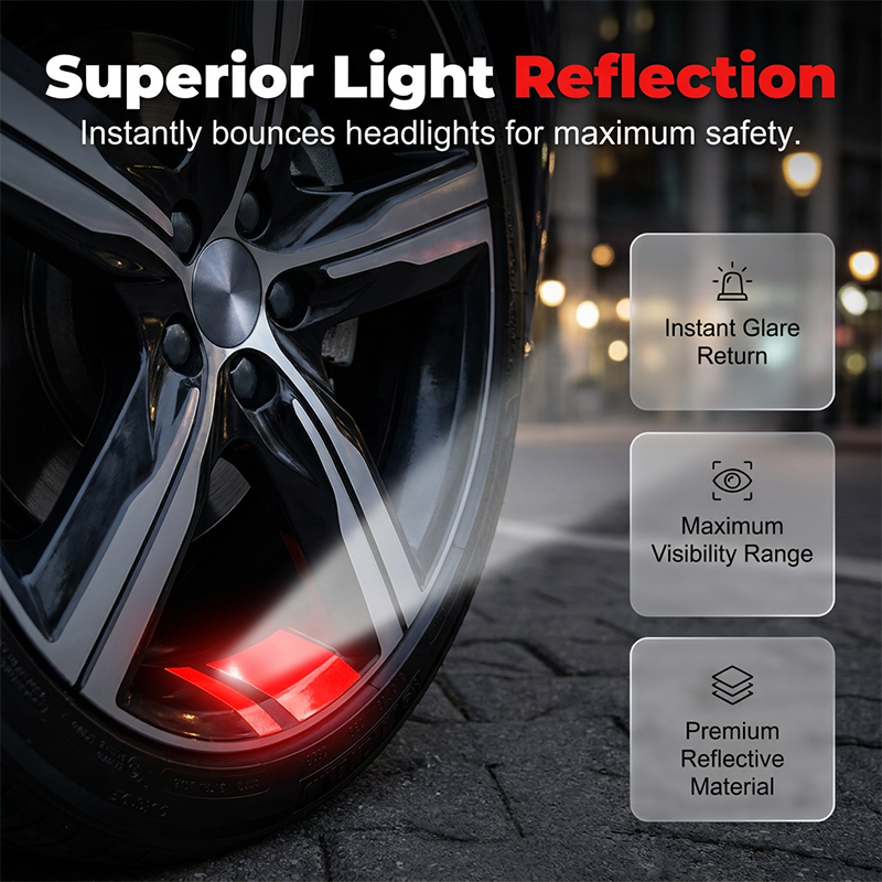 Car Wheel Rim Reflective Stripes Decal