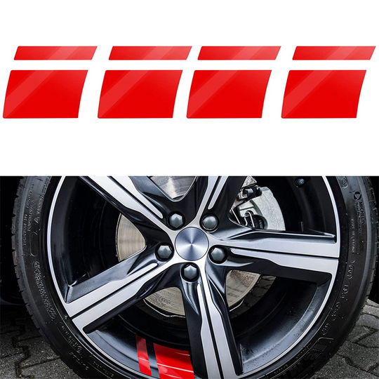 Car Wheel Rim Reflective Stripes Decal