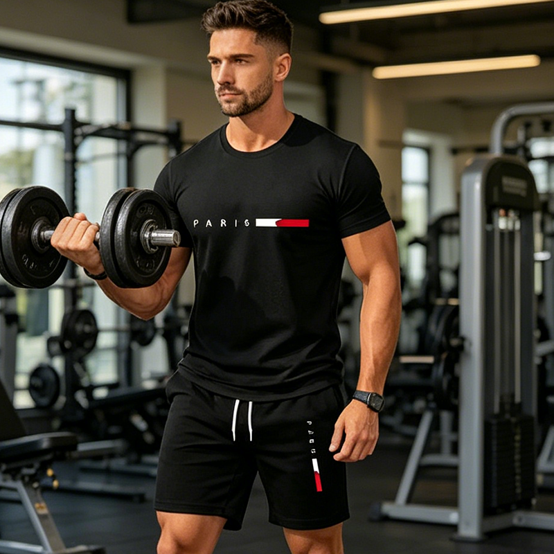 💪 LIMITED-TIME 50% OFF! 💥 Men's Printed 2-Piece Set – Modern Athleisure, Breathable Fabric, Athletic Fit ✨