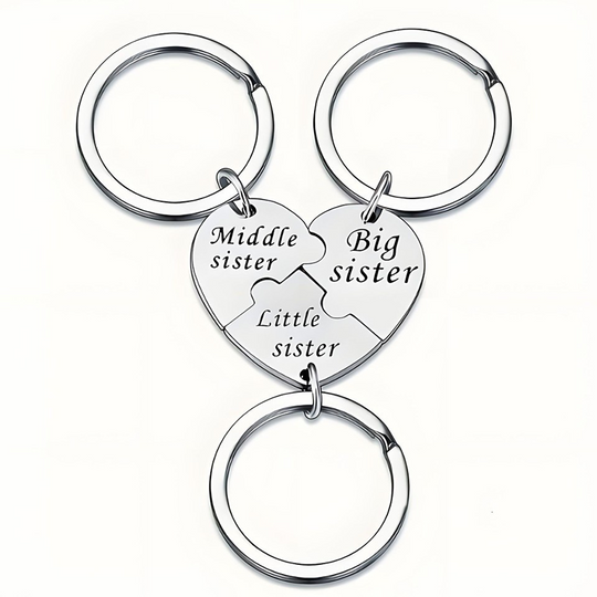 3-Piece Stainless Steel Interlocking Keychain Kit