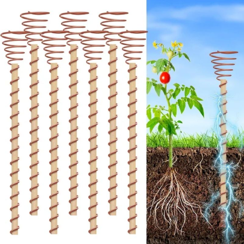🌿 Electroculture antenna – increase yields by 70%, reduce pesticides, no fertilizer needed! ⚡🍀