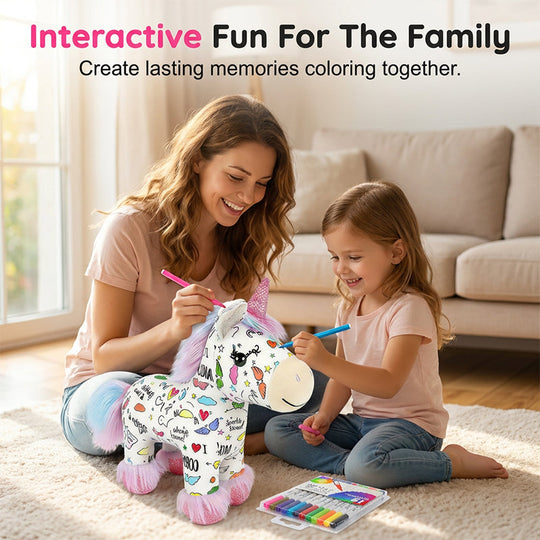 DIY Color-In Unicorn Plush Toy Kit🦄✨️