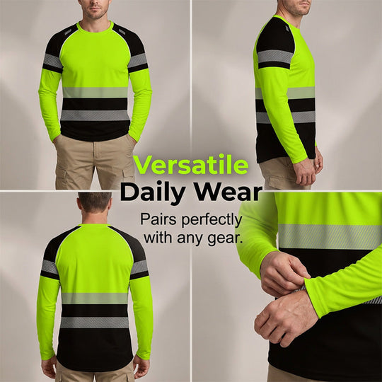 👕 30% OFF! 🏃‍♂️ Sporty men's long-sleeve shirt – moisture-wicking with a subtle print – perfect for active days, jogging, or leisure – breathable and comfortable 🌿