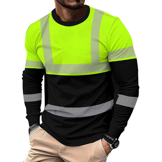 👕 30% OFF! 🏃‍♂️ Sporty men's long-sleeve shirt – moisture-wicking with a subtle print – perfect for active days, jogging, or leisure – breathable and comfortable 🌿