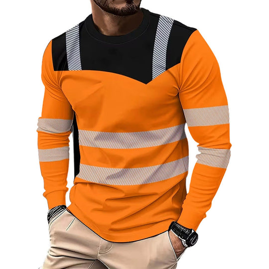 👕 30% OFF! 🏃‍♂️ Sporty men's long-sleeve shirt – moisture-wicking with a subtle print – perfect for active days, jogging, or leisure – breathable and comfortable 🌿