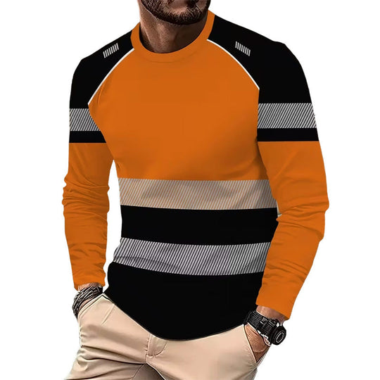 👕 30% OFF! 🏃‍♂️ Sporty men's long-sleeve shirt – moisture-wicking with a subtle print – perfect for active days, jogging, or leisure – breathable and comfortable 🌿