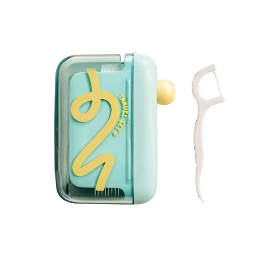 🦷✨Automatic Pop-Up Dental Floss Storage Dispenser，Just Press & Pop, Hygienic Storage. Great Gift For Oral Care Lovers! 💝😁✅
