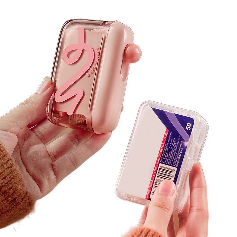 🦷✨Automatic Pop-Up Dental Floss Storage Dispenser，Just Press & Pop, Hygienic Storage. Great Gift For Oral Care Lovers! 💝😁✅