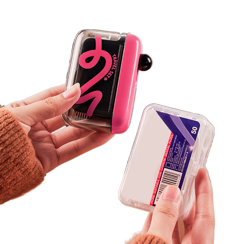 🦷✨Automatic Pop-Up Dental Floss Storage Dispenser，Just Press & Pop, Hygienic Storage. Great Gift For Oral Care Lovers! 💝😁✅