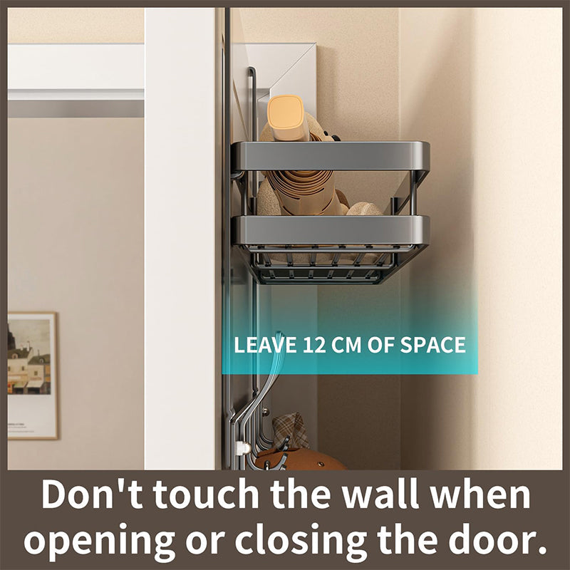 🥳 50% OFF! 🥳 Over The Door Hooks with Storage Basket