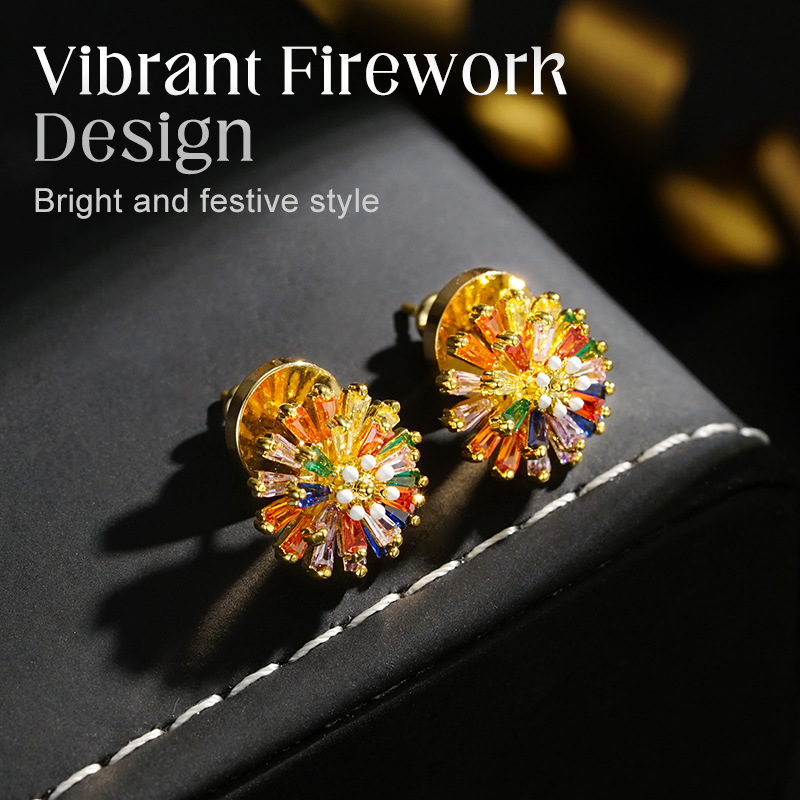 🔥Buy 1 Get 1 Free🔥Colorful Firework Stud Earrings for Women