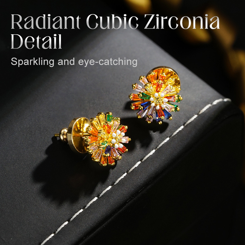 🔥Buy 1 Get 1 Free🔥Colorful Firework Stud Earrings for Women