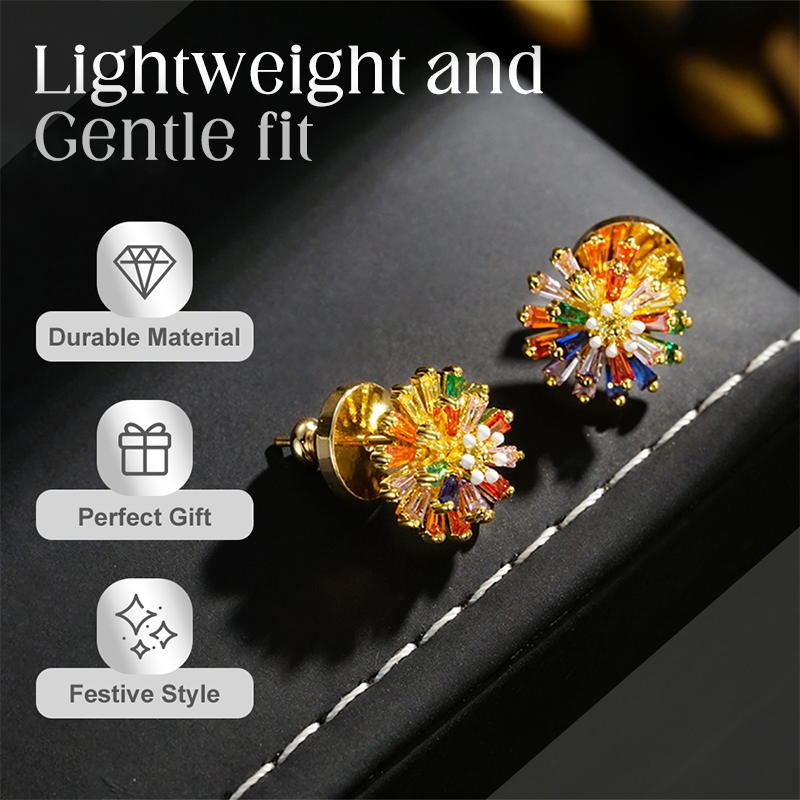 🔥Buy 1 Get 1 Free🔥Colorful Firework Stud Earrings for Women