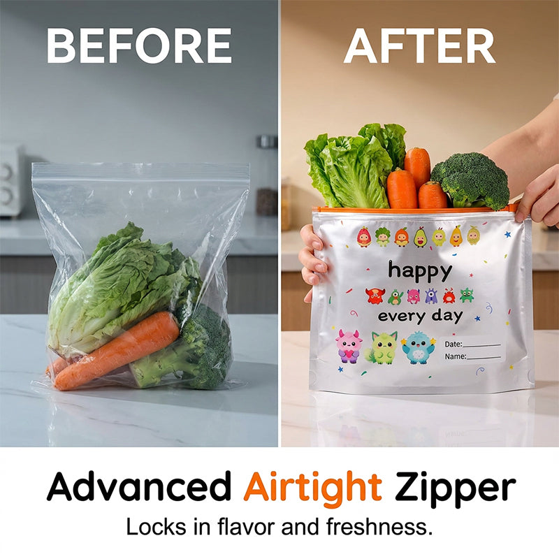 🏆 Last Day Special Price £8.99 ! 🔥Buy more save more🎁Reusable Aluminum Foil Sealable Storage Bags (10-Pieces)