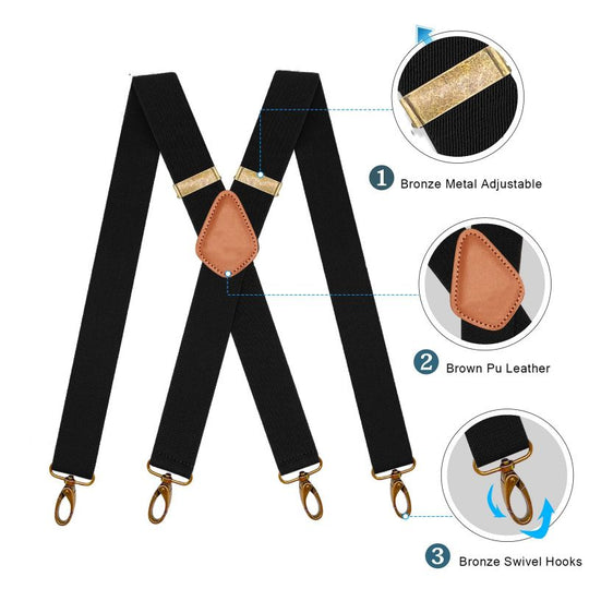 🧵👖🌀 LIMITED-TIME 30% OFF! Universal X-Shaped High-Elastic Suspenders – Stretchy & Breathable, No More Sagging Pants, Perfect for Work, Leisure, or Active Days 🏃‍♂️💨