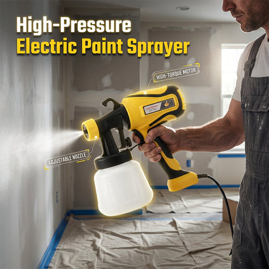 Electric Paint Spray Gun with 900ml Capacity