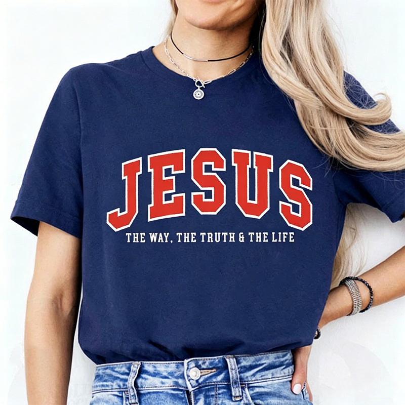 🔥Last Day 50% OFF🔥 Women's Funny Jesus Print T-Shirt