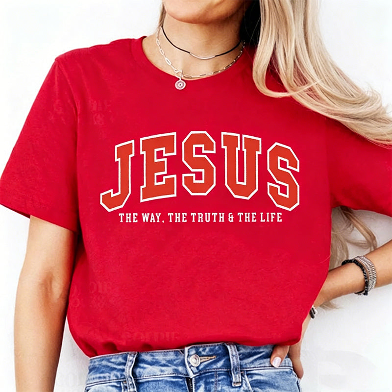 🔥Last Day 50% OFF🔥 Women's Funny Jesus Print T-Shirt