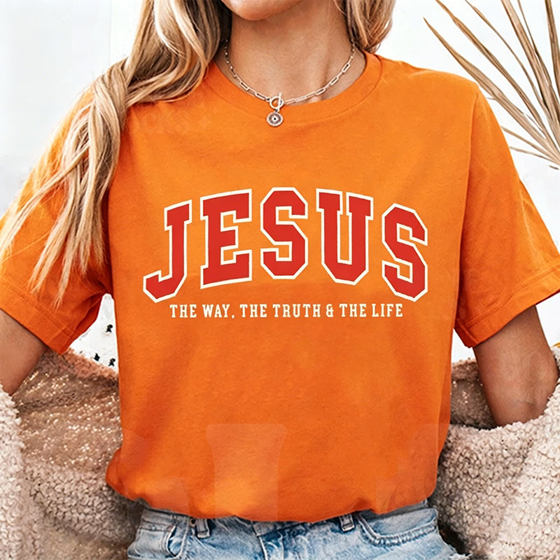🔥Last Day 50% OFF🔥 Women's Funny Jesus Print T-Shirt