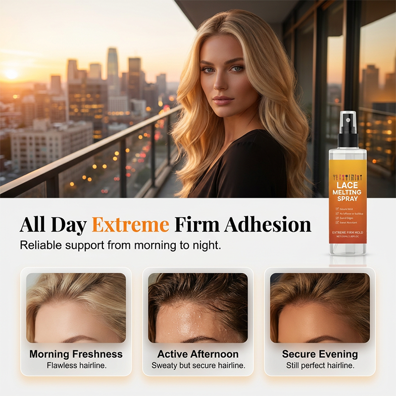 💞50K+ SOLD!🧴🌿 50% OFF!🥳2026 HOT SALE🥳 Lace Wig Melting Spray – Moisturising formula, stops itching. Strong hold, easy wash out. Perfect melt every time! 💇‍♀️✨