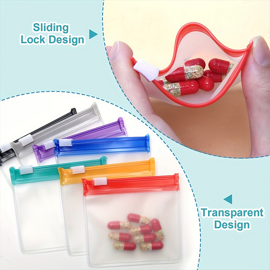 💊LAST DAY SALE: ONLY ￡8.99!!🎁✨Portable Transparent EVA Pill Pouches