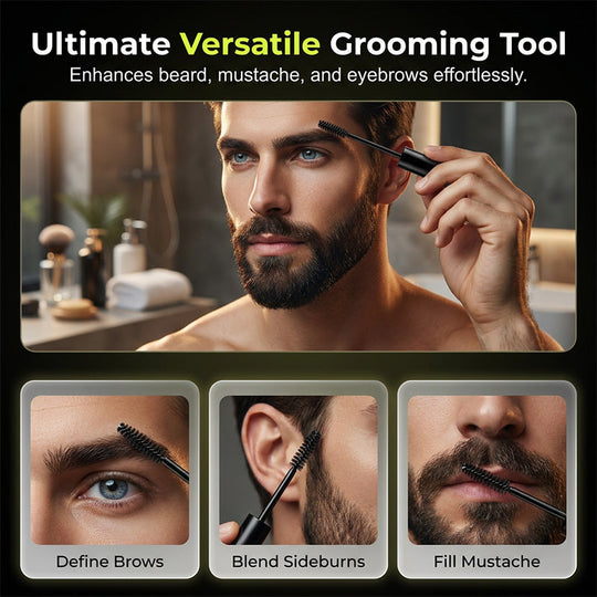 📢📢: LAST DAY - BUY 2 GET 1 FREE🖍️Instant Gray Beard Dye – Fuller & Bolder Look, Portable Touch-Up Wand