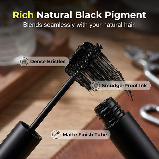 📢📢: LAST DAY - BUY 2 GET 1 FREE🖍️Instant Gray Beard Dye – Fuller & Bolder Look, Portable Touch-Up Wand