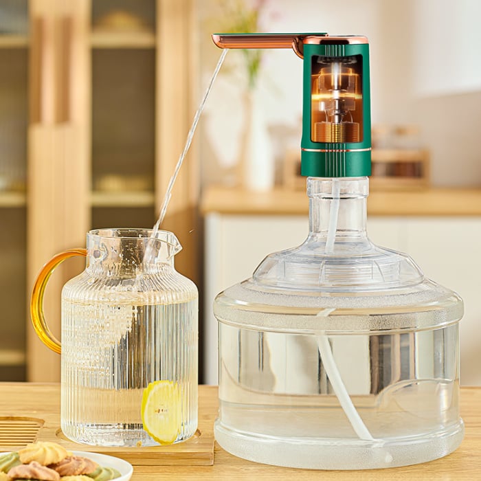 🎁2026 New Arrivals 50% OFF💥Automatic Water Dispenser Pump | Rechargeable USB-C Bottle Pump with Foldable Spout & One-Touch Control | Universal Fit for Home & Office