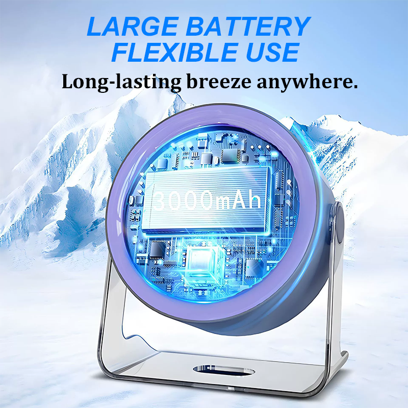 📢📢49% OFF !!🌬️ Mini Desk Fan with 100-Speed Control & Digital Display — Precision Airflow, Long Battery Life & Silent Operation