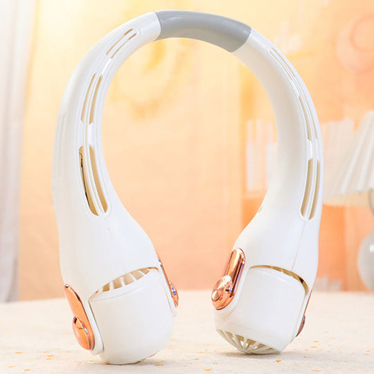 📢📢50% OFF !! ⏰360° Rotating Neck Fan, Ultra Quiet 3 Speeds, Long Battery Hands-Free Summer Cooler 😎🌬️