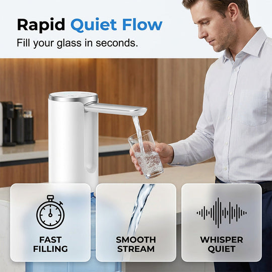 💧 300% More Convenient! 💧 Press to drink, press to stop. Perfect pour every time—no spills, no heavy lifting! 🚫