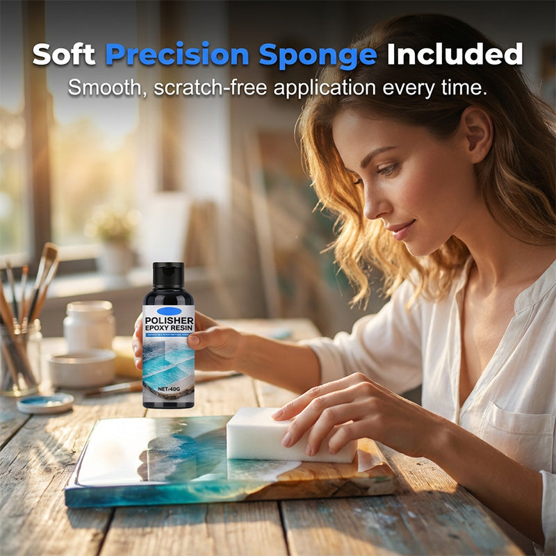 🥳2026 HOT SALE🥳💞50K+ SOLD!✨30% OFF💎Epoxy Resin Polish – Restores dull resin to crystal‑clear high gloss. Removes scratches & haze. Effortless hand polish! 🎨🌟