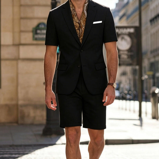 🏆Free Shipping✈️Men's Short Sleeve Suit 2-Piece Set