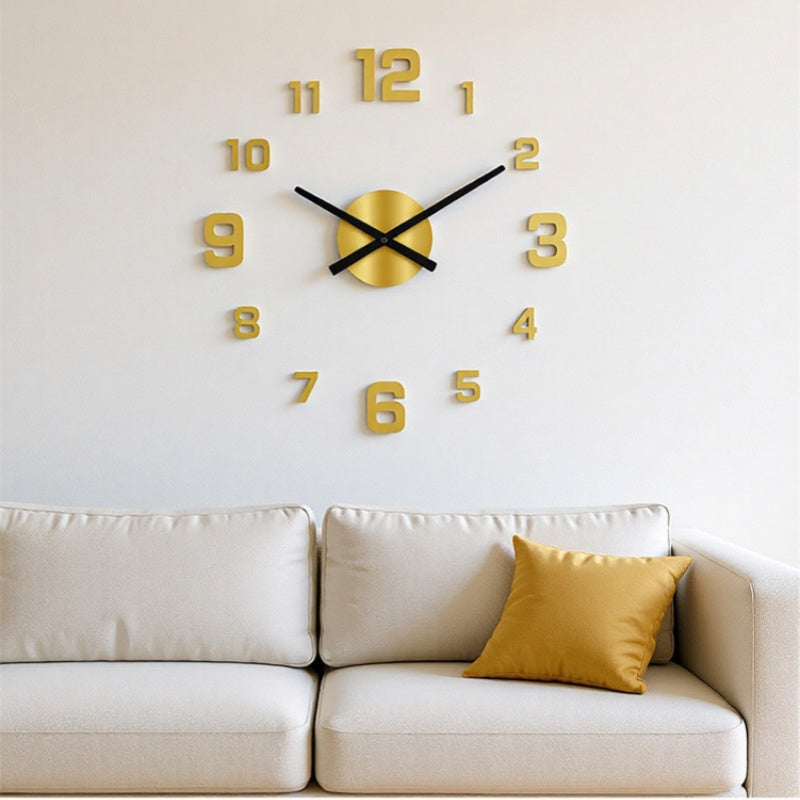 🔥2026 HOT SALE！🎆3D DIY Silent Frameless Luminous Wall Clock