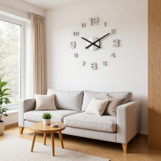 🔥2026 HOT SALE！🎆3D DIY Silent Frameless Luminous Wall Clock
