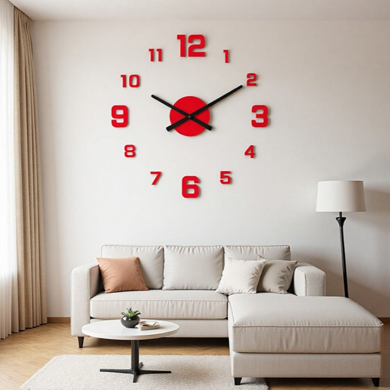 🔥2026 HOT SALE！🎆3D DIY Silent Frameless Luminous Wall Clock